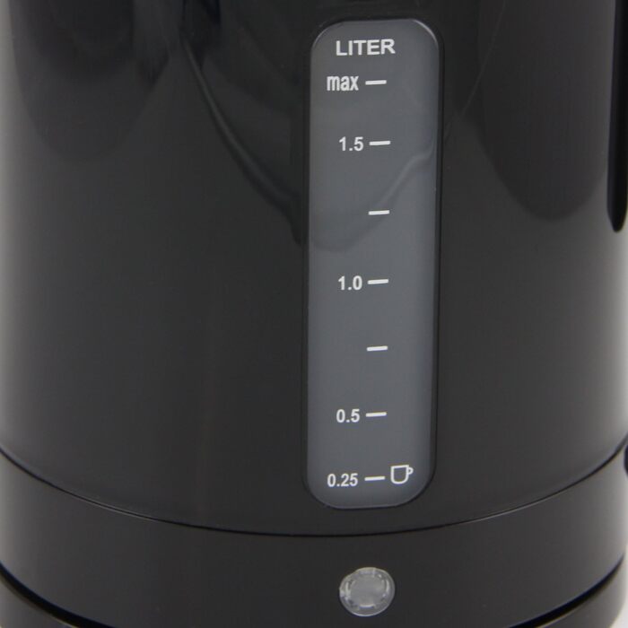 Електричний чайник Melitta Easy Top Aqua 1.7 л, 2.400 Вт, чорний/нержавіюча сталь