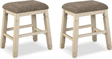 Крісло-пуф Signature Design By Ashley Bolanburg, 2 шт., у стилі casual, античний білий колір