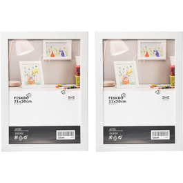 Рамка для фотографій Ikea Fiskbo, А4, 230 см, 2 шт. и, біла (50 символів)