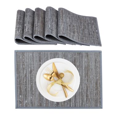 Набір столових прикрас Relaxdays, 6 штук, бамбук