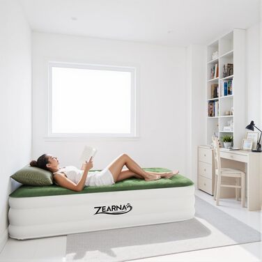 Надувний матрац Zearna для 2 осіб з електричним насосом, 203x152x46 см