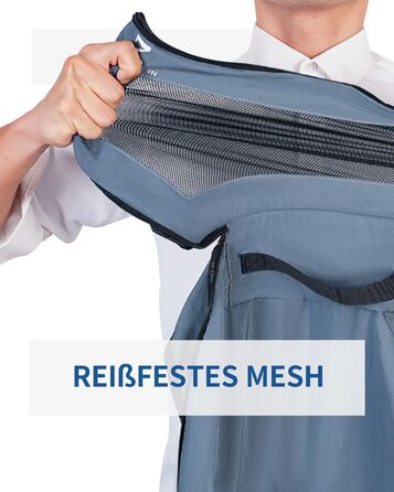 Набір органайзерів для валізи та рюкзака ECOHUB, 7 предметів, дорожні сумки-пакувальники з переробленого PET-пластику (Синій)