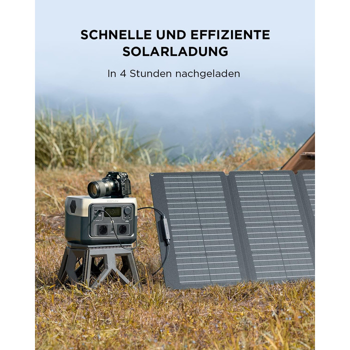 Портативна електростанція EcoFlow RIVER 2 MAX, 512 Wh, сонячний генератор з LiFePO4, швидка зарядка за 1 год, потужність до 1000 Вт, для балкону, надзвичайних ситуацій, кемпінгу, автодому