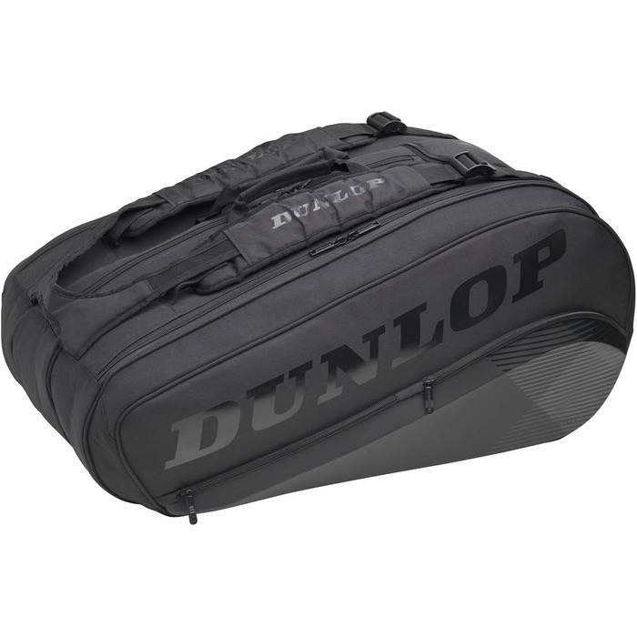 Спортивна Тенісна сумка Dunlop для дорослих унісекс 2021 CX-Performance з 8 ракетками, 8 упаковок, чорна / чорна