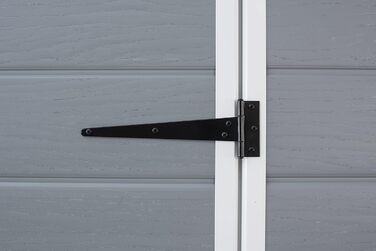 Сарай садовий Keter Manor Pent 6x4 сірий, пластиковий, вологостійкий, 183.5x111x200.5 см