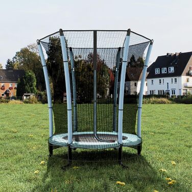 Батут дитячий JUMMICO з захисною сіткою Ø145 см, до 50 кг, блакитний - для дому та вулиці, від 3 років