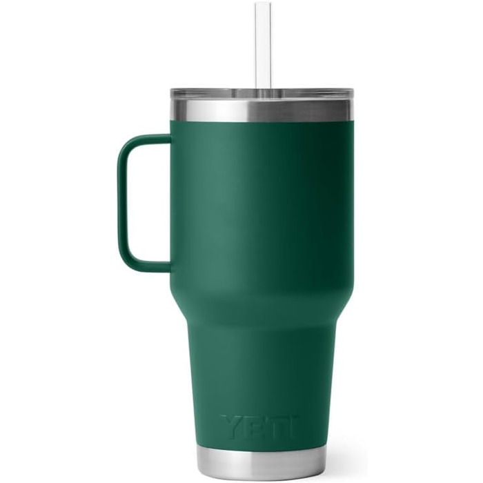 Термос YETI Rambler з кришкою-соломинкою, 1 л (35 oz), колір Чорний Ліс