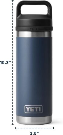 Термос YETI Rambler з кришкою Chug, 532 мл, Charcoal