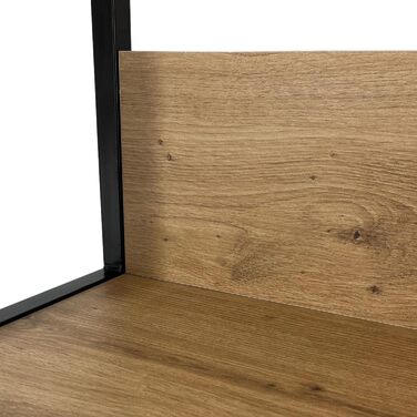 Стелаж AKORD з 6 полицями, 50 см, індустріальний стиль | Дерево/Метал | 192 x 80 x 32 см