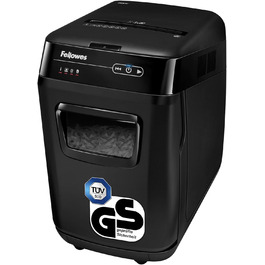 Fellowes Autofeed AutoMax 90M: Шредер для паперу з автоподачею, P4, 90 аркушів/хв, 17 л, тихий, для офісу