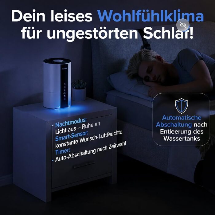 Ультразвуковий зволожувач повітря 4.2л з аромадифузором, підсвіткою та пультом керування для вітальні, спальні, дитячої кімнати та офісу, 360° форсунка
