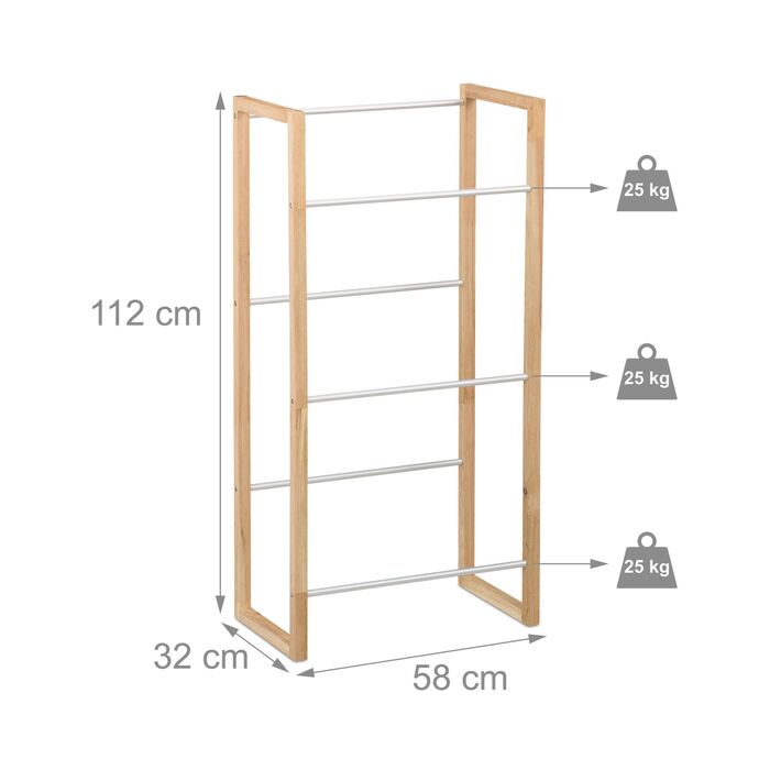 Стелаж Relaxdays для 3 ящиків з напоями