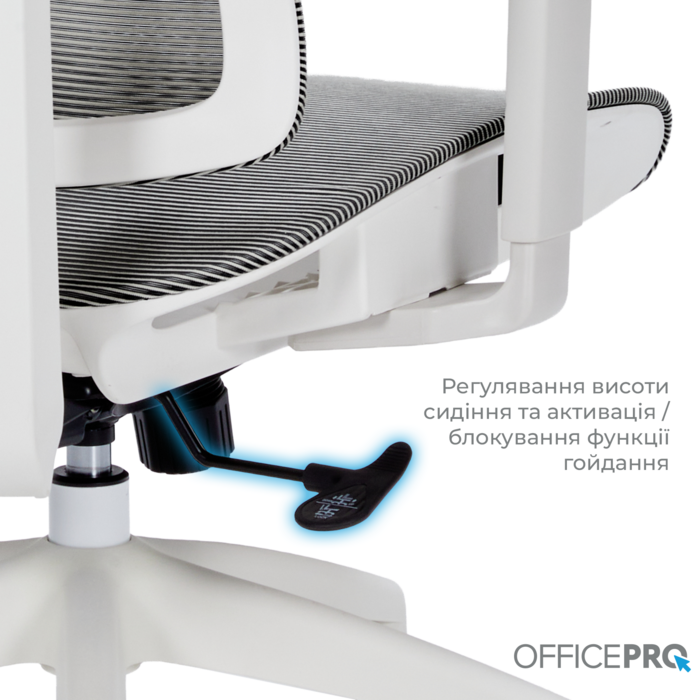 Крісло офісне OfficePro Elegant OC660-W-DG-DG