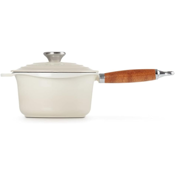 Форма для випічки Le Creuset Profitopf з дерев'яним ручками, 18 см, білий колір меренги