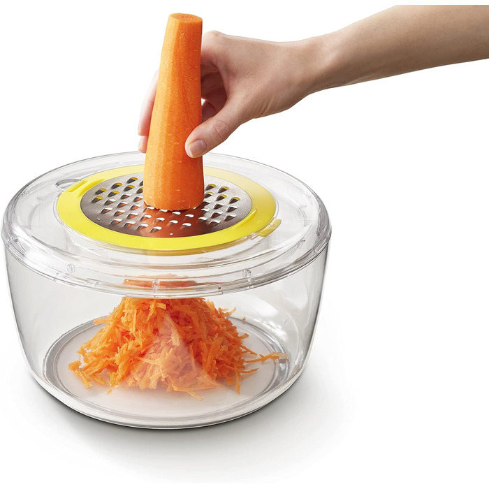 Набір для приготування салатів Joseph Joseph 'Multi-Prep' 4 в 1: салатниця, спіралізатор, тертка, шинкувальник, компактне зберігання