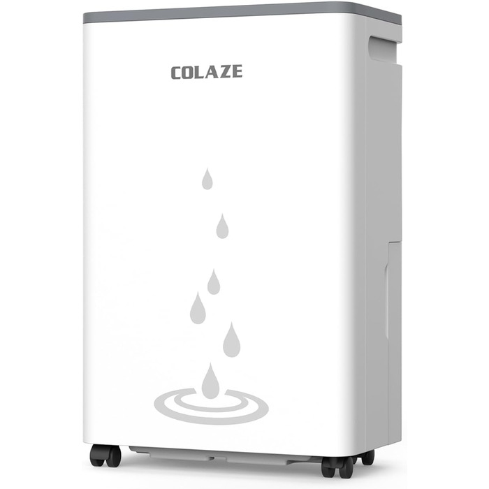 Електричний осушувач повітря COLAZE 20L/24H для дому, підвалу, вітальні. Осушувач повітря для приміщень до 150 м³ (50 м²). Тихий, для квартири, будинку.