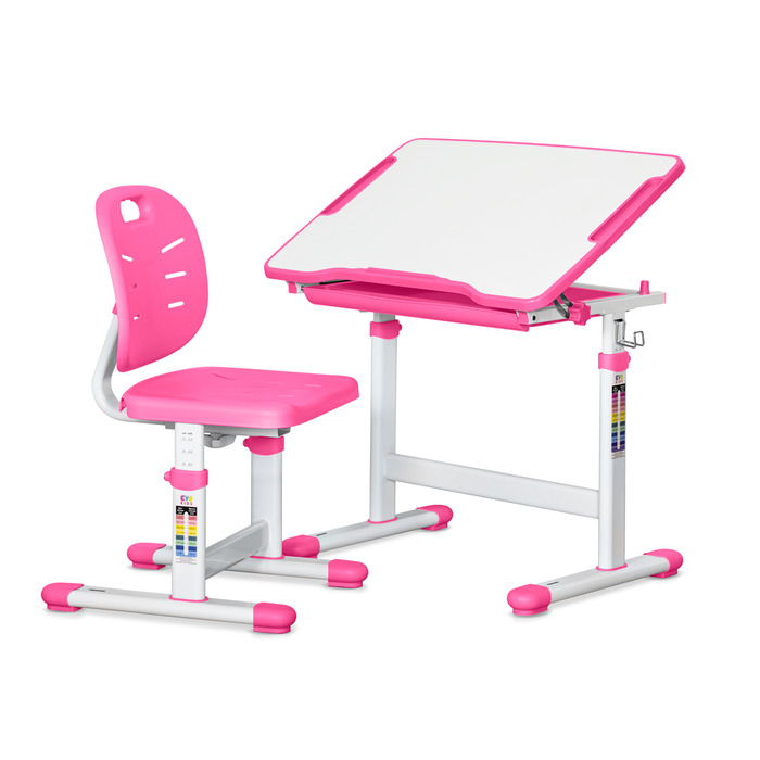 Комплект Evo-kids (стіл+стілець) Evo-06 Ergo Pink (арт. Evo-06 Ergo PN)