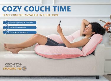 Подушка для читання INSEN Dot Velvet-pink Basic