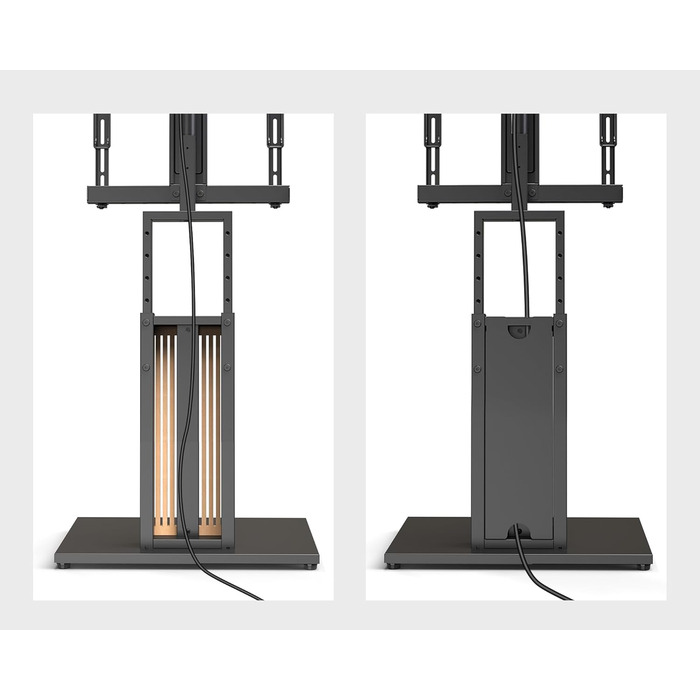 Підставка для телевізора FITUEYES Zen Series Black: дерев'яна, поворотна, регульована по висоті (32-65 дюймів)