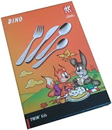 Дитячий набір столових приборів Zwilling Bino (4 шт.) з гравіюванням 