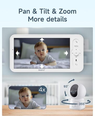 Радіоняня Arenti з камерою та додатком, 5