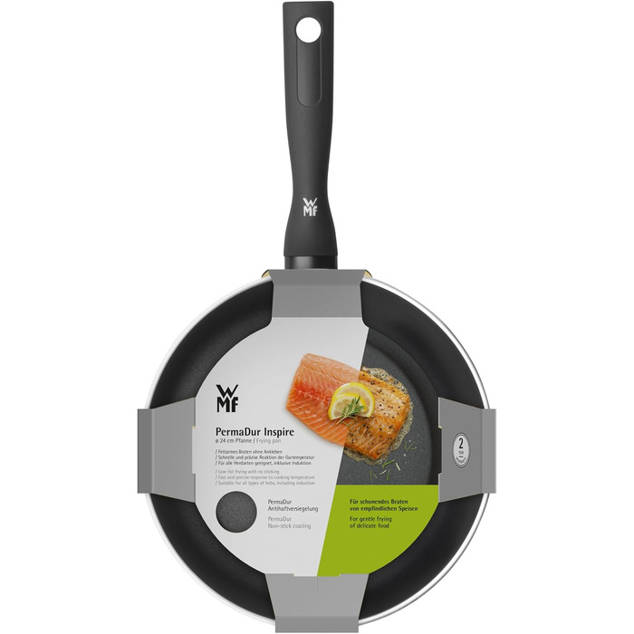 Сковорода WMF Permadur Inspire 24 см, алюміній з антипригарним покриттям PermaDur, ергономічна ручка, для всіх типів плит