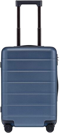 Валіза Xiaomi Carry-on Luggage 20 (31 л) на колесах з високоякісного алюмінієво-магнієвого сплаву з 4-ма колесами та подвійним кодовим замком TSA, сертифікована (Mi Classic, синя)