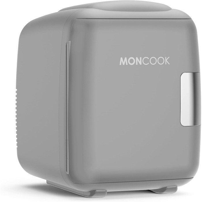MINI-холодильник MONCOOK для спальні - Компактний, портативний та тихий міні-холодильник для догляду за шкірою. Функція охолодження та підігріву. Ідеально для дому, офісу, авто або подорожей. Білий (14L)