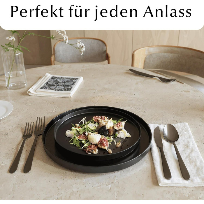 Набір посуду Miamio для 8 осіб (24 елементи) з каменю, сучасний сервіз, підходить для миття в посудомийній машині та використання в мікрохвильовій печі, білий колір