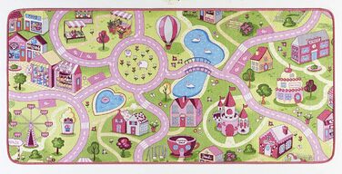 Килимок Hanse Home Play Sweet Town Дитячий килимок 90x200 см Рожевий