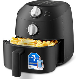 Фритюрниця без олії Midea 2L, 1150W, Airfryer, автоматичне вимкнення, легко чистити, BPA-free, чорний