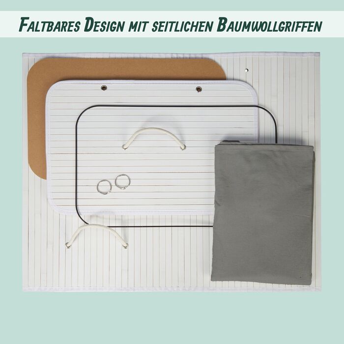 Кошик для білизни Relaxdays з бамбука з 2 відділеннями