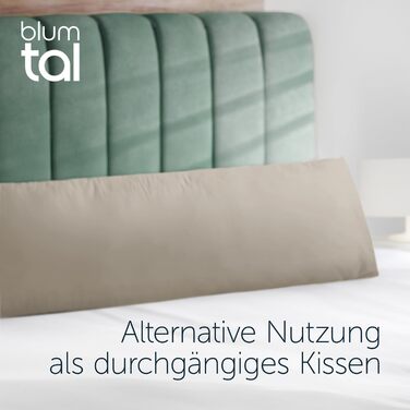 Подушка для сну на боці Blumtal з чохлом, 40 x 145 см, сертифікат Oeko-TEX, регульована наповнювачем, ортопедична подушка для дорослих