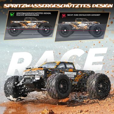 Радіокерований позашляховик Haiboxing 1/18 4WD 36 км/год - RC Monster Truck для дітей та дорослих 18859E