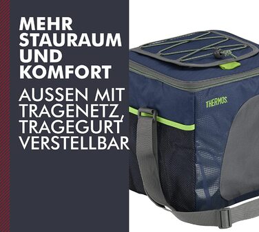 ТЕРМОС Radiance брутто 30 літрів-синя сумка для покупок з поліестеру 27 x 33 x 34 см-складна сумка для спорту, пікніка, офісу, автомобіля або відпочинку - 4081 252 300 (м - 15 літрів, сумка-холодильник)