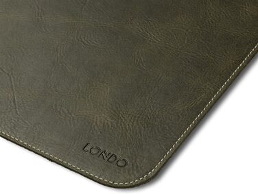 Килимок для миші Londo Echtleder з натуральної шкіри, великий розмір, зелений