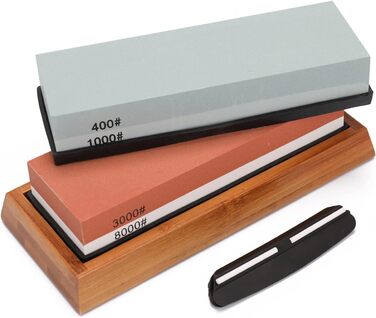 Набір точильних каменів Geevorks, професійна точилка для ножів, точильний камінь для всіх обробних ножів (60 символів)