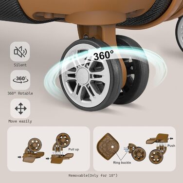 Набір валіз Melalenia 3 в 1: жорсткий корпус, легкі, з TSA замком та 4 колесами (чорний, 7 шт. з рюкзаком для подорожей)