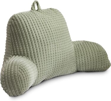 Лезковий крісло-мішок Holawakaka з підлокітниками та спинкою для читання та відпочинку, великий, зелений