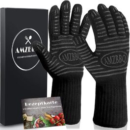 Термостійкі рукавички для гриля преміум-класу AMZBBQ до 500°C   