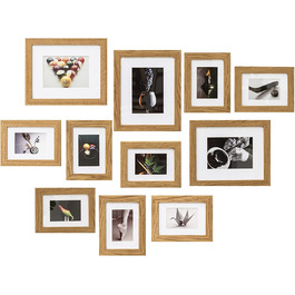Набір рамок для фотографій Muzilife колажі з 11 фоторамок із зображенням природи сучасна домашня сімейна стіна для фотографій 8 шт. 17x12 см 3 шт. 19x24 см (природа)