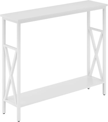 Консольний столик YMYNY з загартованим склом, промисловий стиль, 101x25x80.5 см (HGD007G)