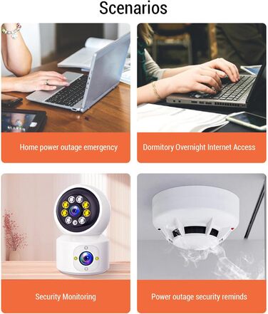 ДБЖ (UPS) з акумулятором, 6000 мАг, резервне живлення з інтелектуальною LED-індикацією, 5 В, 9 В, 12 В вихід, багатофункціональний захист, неперервна подача живлення (EU-штекер)