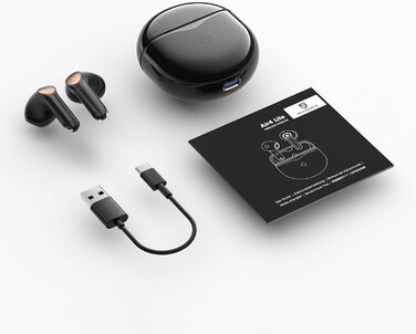 Навушники SoundPEATS Air4 Lite Hi-Res Bluetooth 5.3, 6 мікрофонів, 30 годин акумулятора, багатоточкові, чорний