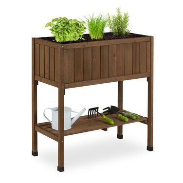 Підвищене грядка Relaxdays з соснового дерева