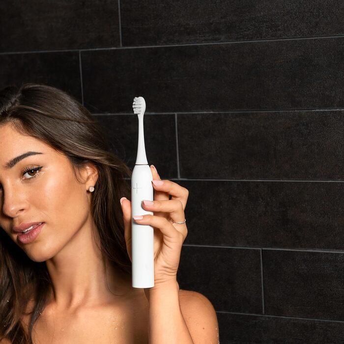 Електрична зубна щітка Wondersmile PRO - Перевірена TÜV, 4 режими, 60 днів роботи від акумулятора, чорний комплект для догляду за порожниною рота