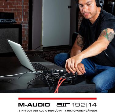 M-Audio Air 192|6: USB аудіоінтерфейс для запису в студійній якості з 2 XLR/Line входами + ПО