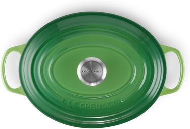 Le Creuset Signature Чавунний Бражун з кришкою, овальний, 29 см, 7.5 л, для всіх плит, включаючи індукцію, колір: Офенрот