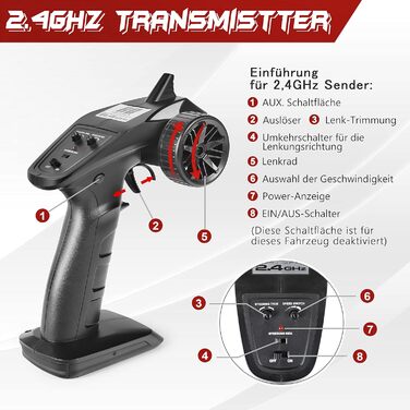 Радіокерований монстр-трак HAIBOXING 1:16, позашляховик 36 км/год, водонепроникний RTR для дітей та дорослих