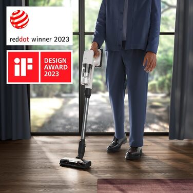 Акумуляторний пилосос AEG ÖKO AP71UB14AM: потужний, легкий (2.2 кг), ергономічний, з перероблених матеріалів, до 50 хв роботи, 120 м², 2-в-1, 5-рівнева фільтрація, для всіх поверхонь, автоматичний, сірий